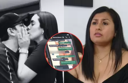 Mujer expone chats y fotos privadas con Reimond Manco