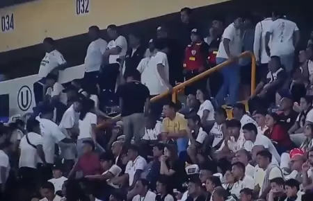 Hinchas de Universitario abandonan el Monumental