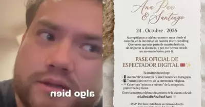 Hombre fue invitado a una "boda digital"