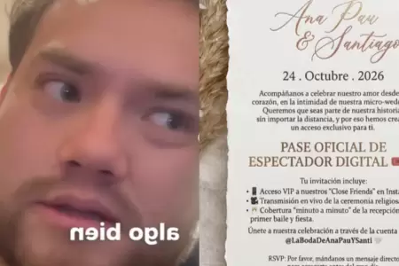 Hombre fue invitado a una "boda digital"