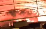 Villa El Salvador: Incendio de grandes proporciones consume al mercado Oasis