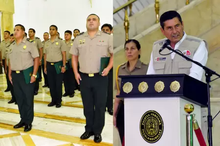 Ascienden a 26 suboficiales de la PNP por acci�n distinguida contra el crimen.