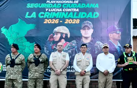 Polic�a presenta resultados de lucha contra la delincuencia.