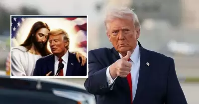 Trump comparte nuevamente una controvertida imagen con inteligencia artificial