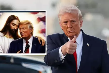 Trump comparte nuevamente una controvertida imagen con inteligencia artificial