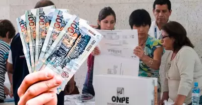 Miembros de mesa ya pueden cobrar compensaci�n de S/165.