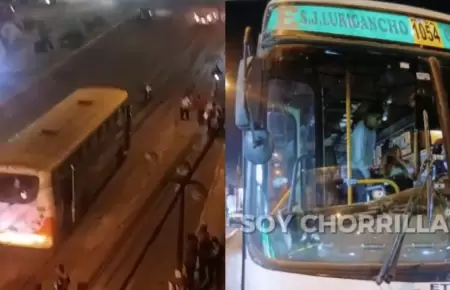 Balean bus de la empresa Etul4sa en Chorrillos