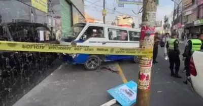 Chofer de combi de 18 a�os fue asesinado por falso pasajero.