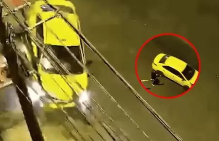 Taxista arrolla a hombre que esperaba bus en paradero y se da a la fuga
