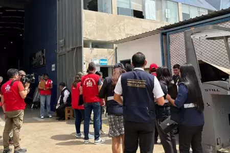 Fiscal�a y JNE intervinieron almac�n de la ONPE en Lur�n.