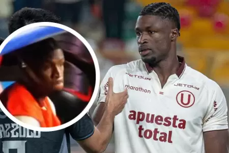 Filtran im�genes de Sekou Gassama afectado tras pifias de hinchas de la 'U'.