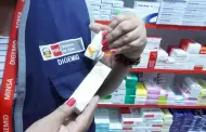 Minsa clausura 18 boticas e incauta medicinas ilegales en Lima