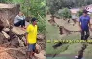 Falla geol�gica provoca desastre en caser�o, deja graves da�os en viviendas y decenas de familias son evacuadas