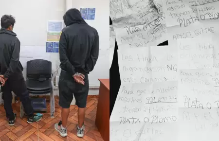 Los Olivos: Caen dos presuntos miembros de banda criminal que extorsionaba a mot