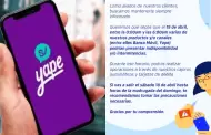 Yape de BCP en mantenimiento hoy domingo 19 de abril: �Por cu�nto tiempo durar�?
