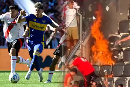 Momento de tensi�n se vivieron previo al encuentro.