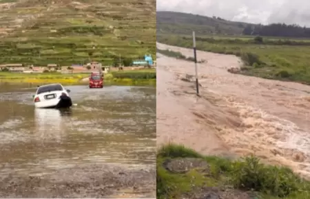 Jun�n: Distrito de Marco, en Jauja, queda incomunicado tras crecida de r�o Yanah