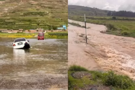 Jun�n: Distrito de Marco, en Jauja, queda incomunicado tras crecida de r�o Yanah