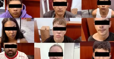 PNP captur� a 9 integrantes del "B�nker Gota Colombo"