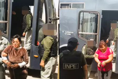 INPE reubica a 17 internas del penal de Moquegua bajo fuerte operativo.