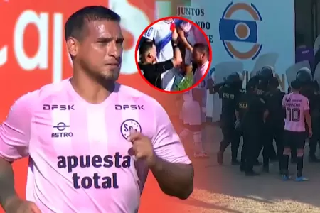 Tras expulsi�n de ambos jugadores, se presenci� una gresca f�sica etre ambos que