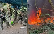 Ayacucho: Ej�rcito destruye centro de producci�n clandestino e incauta m�s de 300 kilos de droga