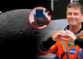 Con un celular: Comandante de Artemis II comparte nuevo video de la Tierra ocult�ndose tras la Luna