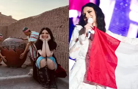 Laura Pausini visit� la Huaca Pucllana