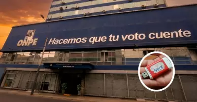 ONPE report� la p�rdida de datos digitales en USB.