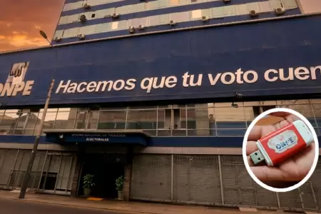 ONPE report� la p�rdida de datos digitales en USB.