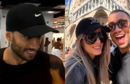 Said Palao regresa de Espa�a y llama "esposa" a Alejandra Baigorria