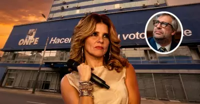 La actriz mostr� su disgusto por la operatividad de la ONPE.