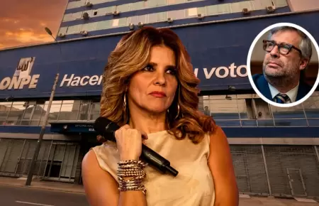 La actriz mostr� su disgusto por la operatividad de la ONPE.