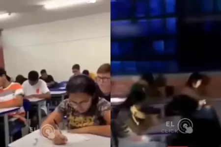 Profesor apaga la luz durante examen y descubre que sus alumnos est�n copiando
