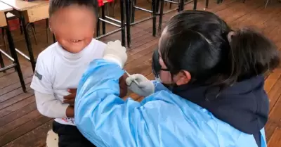 Ministerio de Salud intensifica campa�a de vacunaci�n contra el sarampi�n.