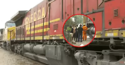 Hombre falleci� tras ser arrollado por un tren en Santa Anita