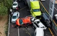 Choque m�ltiple en carretera dej� un fallecido y m�s de 10 heridos: Esto se sabe