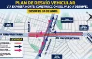�Atenci�n conductores! DESV�OS en el cruce de Tom�s Valle y Universitaria desde el VIERNES 24 de abril