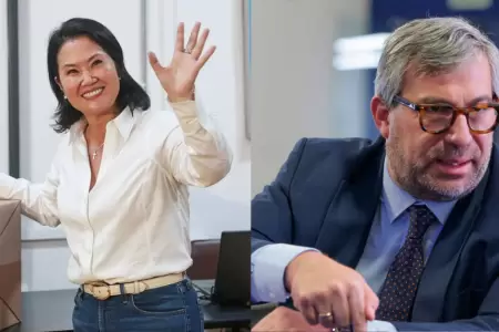 Keiko Fujimori saluda renuncia de Piero Corvetto a la jefatura de la ONPE.