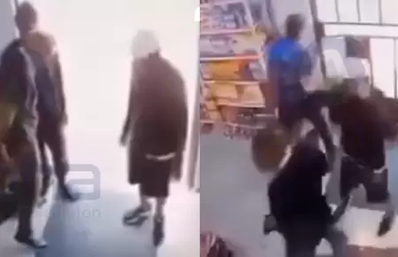 Ladrones quedan atrapados dentro de una tienda en pleno asalto