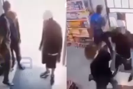 Ladrones quedan atrapados dentro de una tienda en pleno asalto