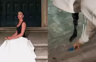 �No ten�a monedas! Katy Perry lanza tu tarjeta de cr�dito a la Fontana di Trevi para pedir un deseo