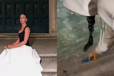 Katy Perry lanza su tarjeta de cr�dito a la Fontana di Trevi