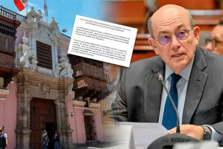Exministros mostraron su respaldo a la posici�n del renunciante Hugo de Zela.