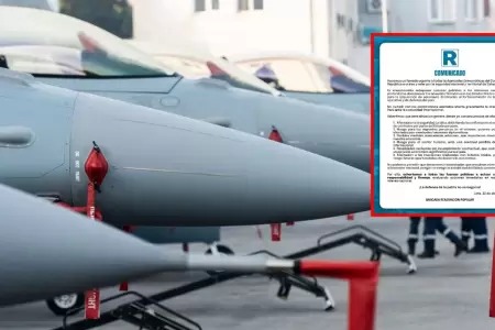 Renovaci�n Popular exige respeto a acuerdos con EE.UU. por compra de aviones F-1