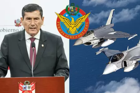 Premier Luis Arroyo confirm� firma de contrato de adquisici�n de aviones F-16.
