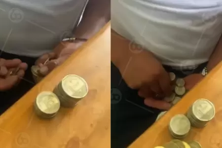 Mujer se burla de su pareja por pagar con monedas en una cita