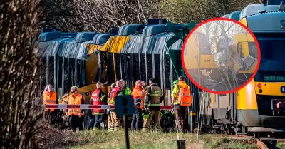 Choque de trenes en Dinamarca.