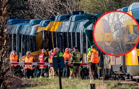 Choque de trenes en Dinamarca.