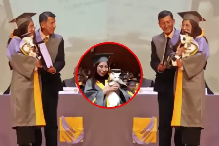 Joven se gradu� junto a su gato y enterneci� las redes sociales